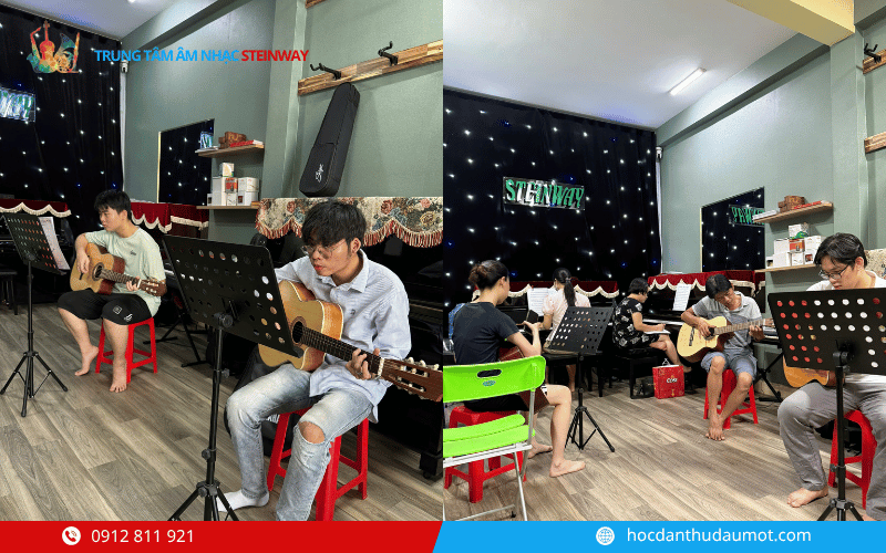 Ưu điểm khi học Guitar tại Steinway